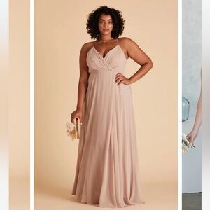 Birdie Grey Kaia Dress Chiffon Taupe Elegant Maxi Dress